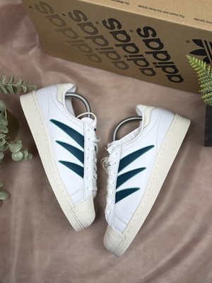 Adidas Superstar 82 W IG2014 White Green Leather Trainers Womens UK 7 EU 40 2/3