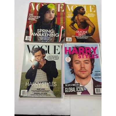 Vogue Magazine 2020 Lot of 3 March, August, December 2020 and Harry Styles Mag