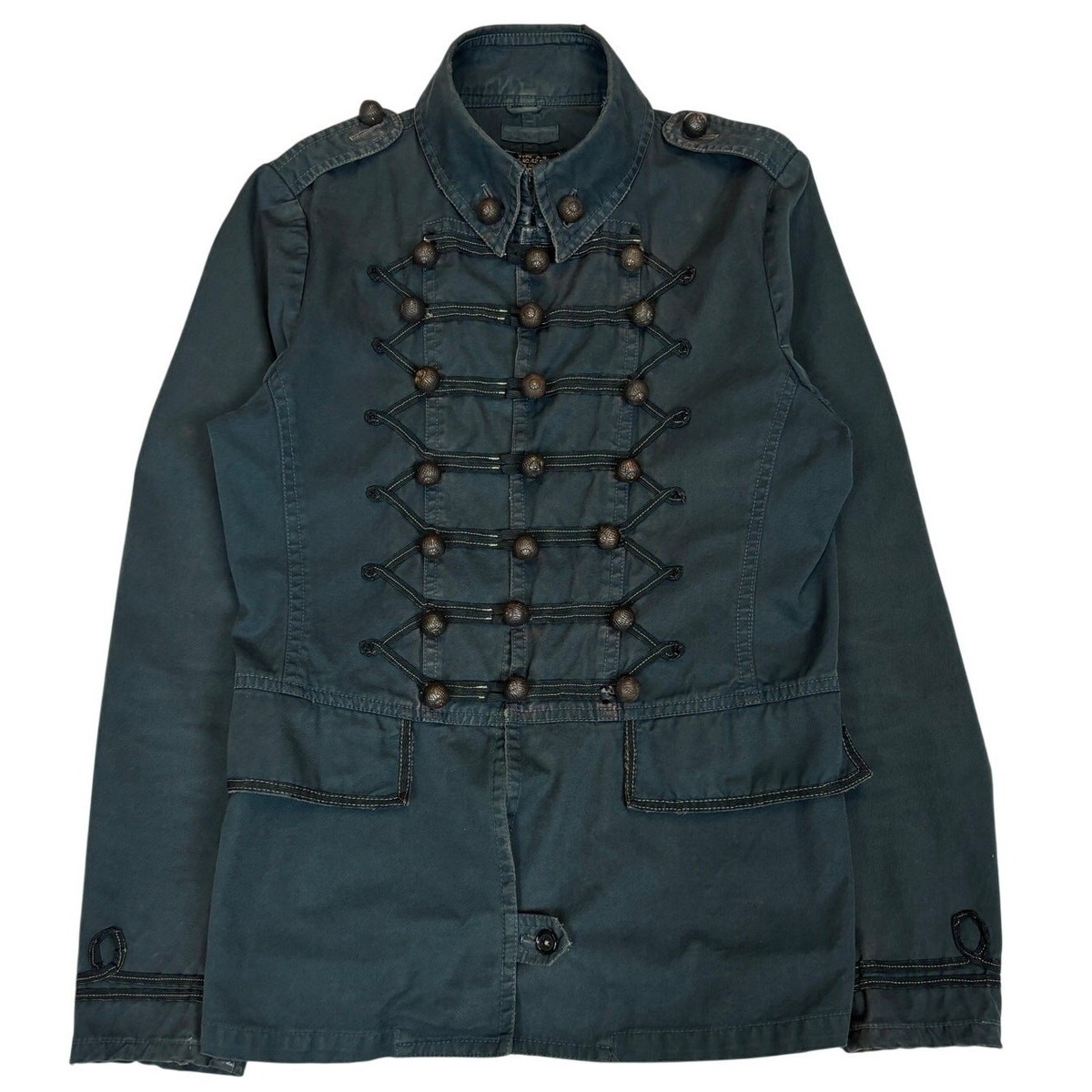 ジャケット・アウター SHARE SPIRIT military jacket A-9 archive Share Spirit Military Jacket Avant Garde Hussar Drummer Frock
