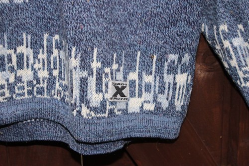Suéter Jersey Teddy Smith Nocturno Mezcla Lana Para Hombre Grande Azul De Colección Años 90 - Imagen 4 de 11