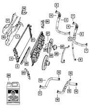 Genuine Mopar Oil Cooler Outlet Hose 68193560AD