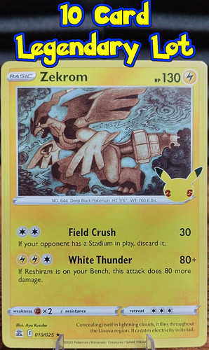 Pokemon 25th Celebrations 10 Card Legendary Lot (SEE IMAGES)