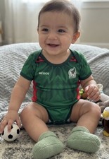 Seleccion Mexicana baby Soccer Team  Jumpsuit M -12months Green Sport Ball