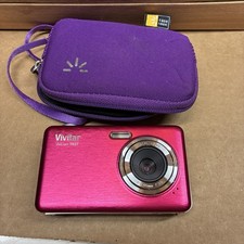 Vivitar ViviCam T027 Digital Camera 12MP, 4X Zoom, Red