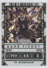 2020 Panini Contenders Draft Picks Game Ticket Green Explosion CJ McCollum fz4