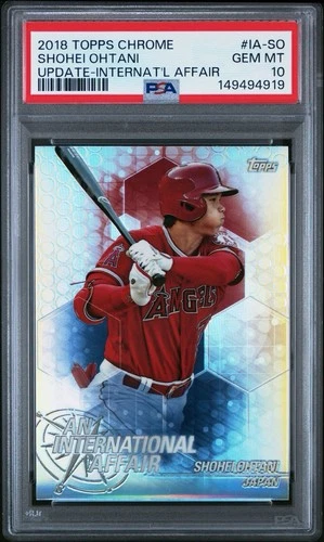 2018 Topps Update Shohei Ohtani ROOKIE An International Affair RC #IA-23 PSA 10