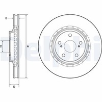 2X Delphi BG4691C Bremsscheibe FüR Lexus Toyota