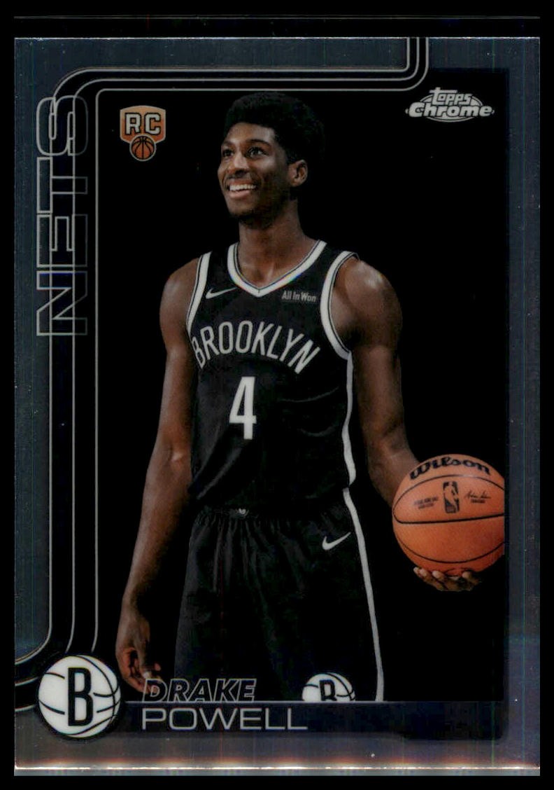 Drake Powell 2025-26 Topps Chrome #272 Rookie Brooklyn Nets