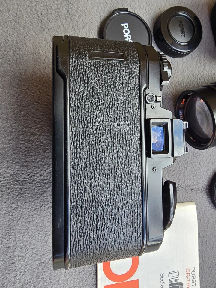 Porst CR 7 mit drei Objektiven 50, 28 und 135 mm mit Originalbereitschaftstasche - Bild 4 von 4