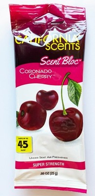 California Scents Scent Bloc Coronado Cherry Car Under Seat Air Freshener Super