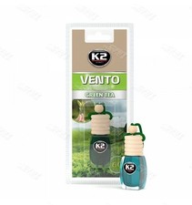 K2 Vento GREEN TEA Car Air Freshener Perfume Hanging Wood Glass Bottle - 8ml