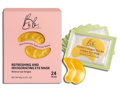 Gold Under Eye Masks 24 Pairs Collagen & Hydrating Eye Patches for Dark Circl...