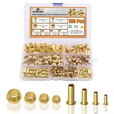 160Pcs Compression Fittings Assortment Kit - 4 Sizes (1/4", 3/8", 5/16", 1/2")