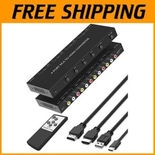 HDMI Converter for 4 RCA Devices - Remote Included