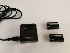Genuine OEM Nikon EN-EL1 x2 Rechargeable Photo Camera Battery and MH-53 Charger