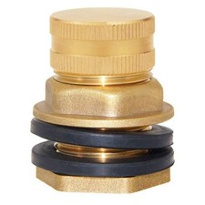 Joywayus Brass Male Garden Hose 3/4"GHT x 1/2"Female-1PCS,