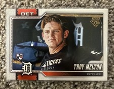 Topps 2026 Series 1 Golden Mirror SSP Troy Melton RC #212 Detroit Tigers