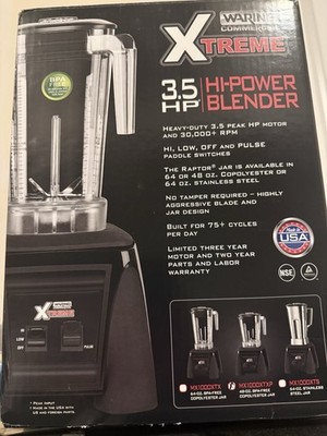 Waring Xtreme 3.5 HP Toggle Blender MX1000XTXP 48 oz Copolyester Jar