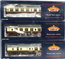 3 x BACHMANN Boxed BR Mk1 Coaches: BR(WR) Chocolate & Cream Livery - W1 OO