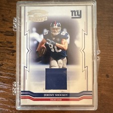 2005 Donruss Throwback Threads Jeremy Shockey #96 Game-Worn Jersey Giants NFL