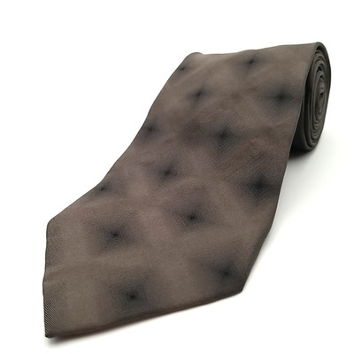 Hugo Boss Luxury Tie Geometric Gradient Pattern Silk Necktie Italy 57'' x 3.5''