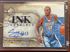2009-10 SP Signature Edition - Inkcredible Sonny Weems #I-SO Serial # 491/499