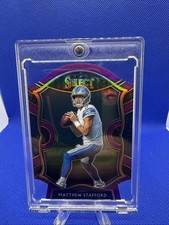 2020 Panini Select - Concourse Matthew Stafford #11 Purple Prizm Die-Cut