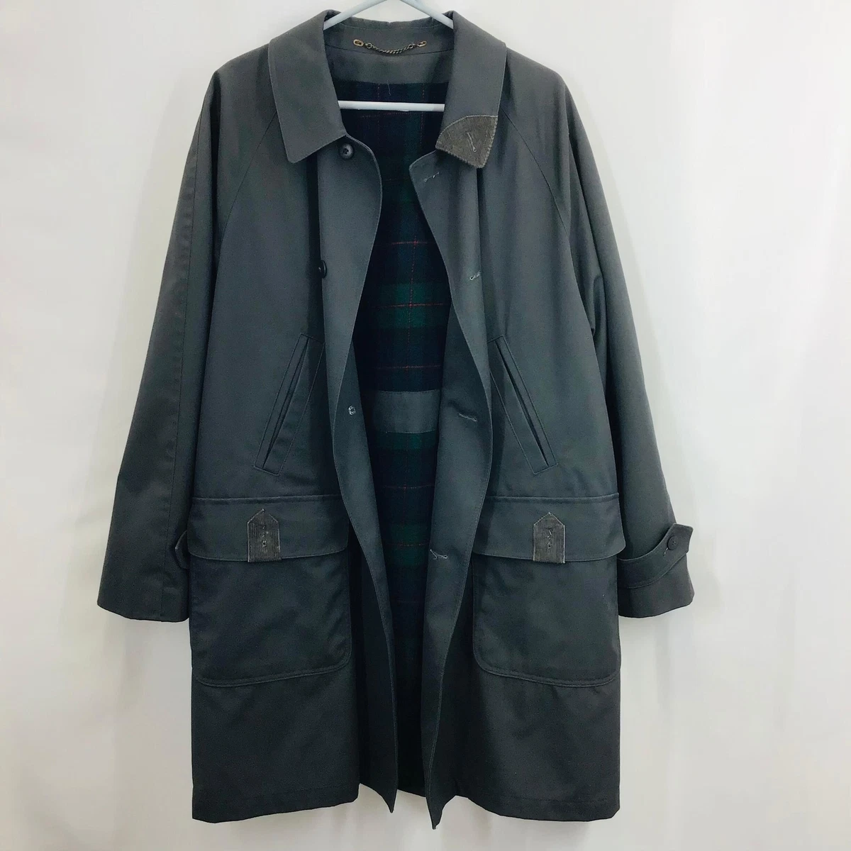 Dark grey store longline coat