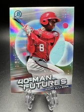 2021 Bowman Chrome 40-Man Futures Jeremy De La Rosa FMF-21 Washington Nationals