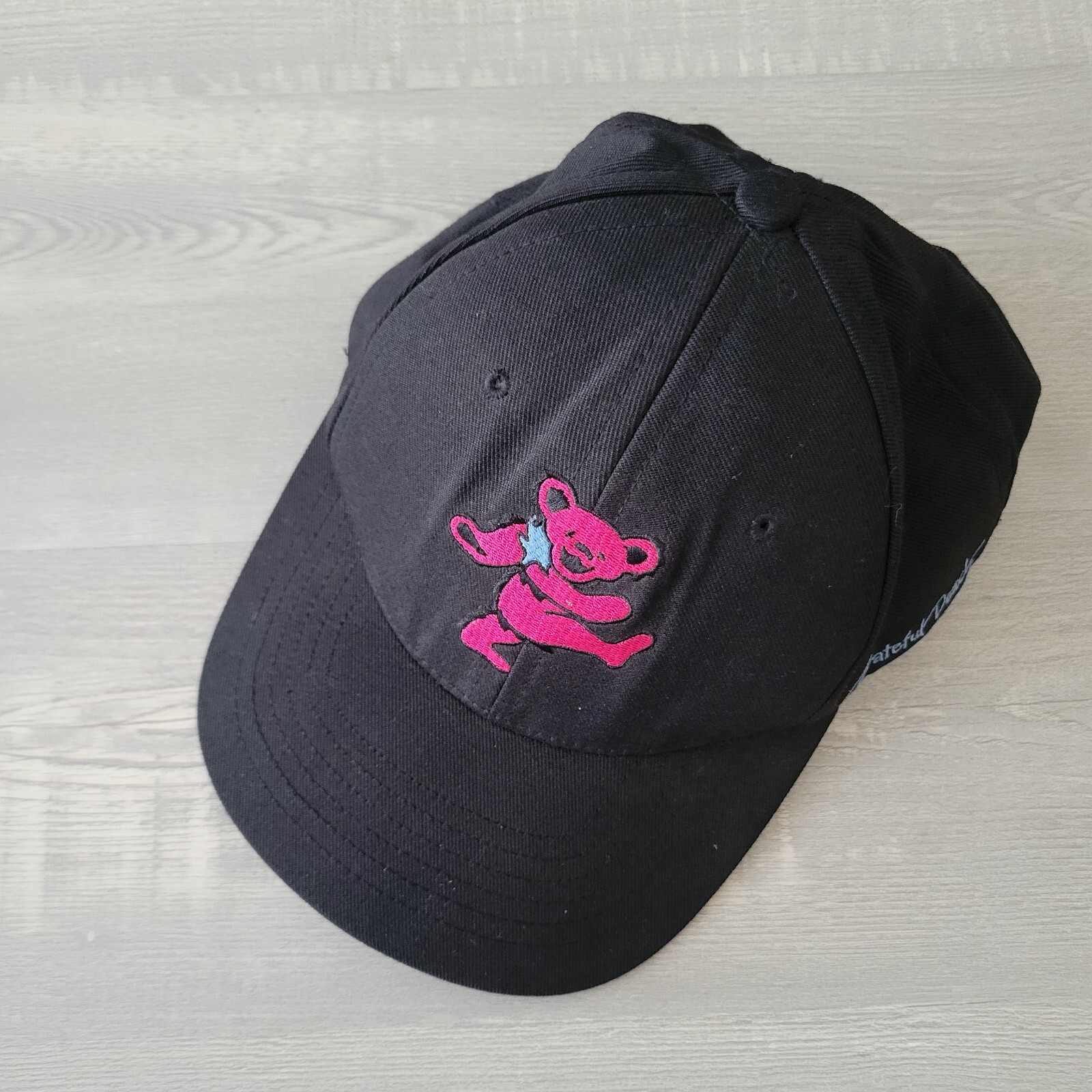 Grateful Dead Dancing Bear Hat Snapback Black Pin… - image 2
