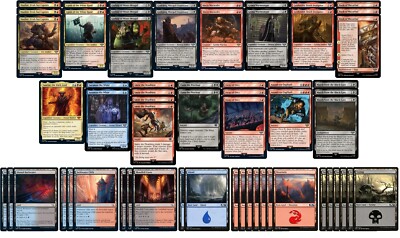 mtg lotr 60 card deck Elite LOTR Amass Orc Deck - Grixis - Sauron - Magic the Gathering - 60 Card  MTG!