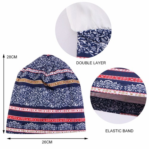 Women Men Beanie Night Sleep Cap Satin Bonnet Cancer Hat Bonnet Hair Loss Beanie - Picture 38 of 73