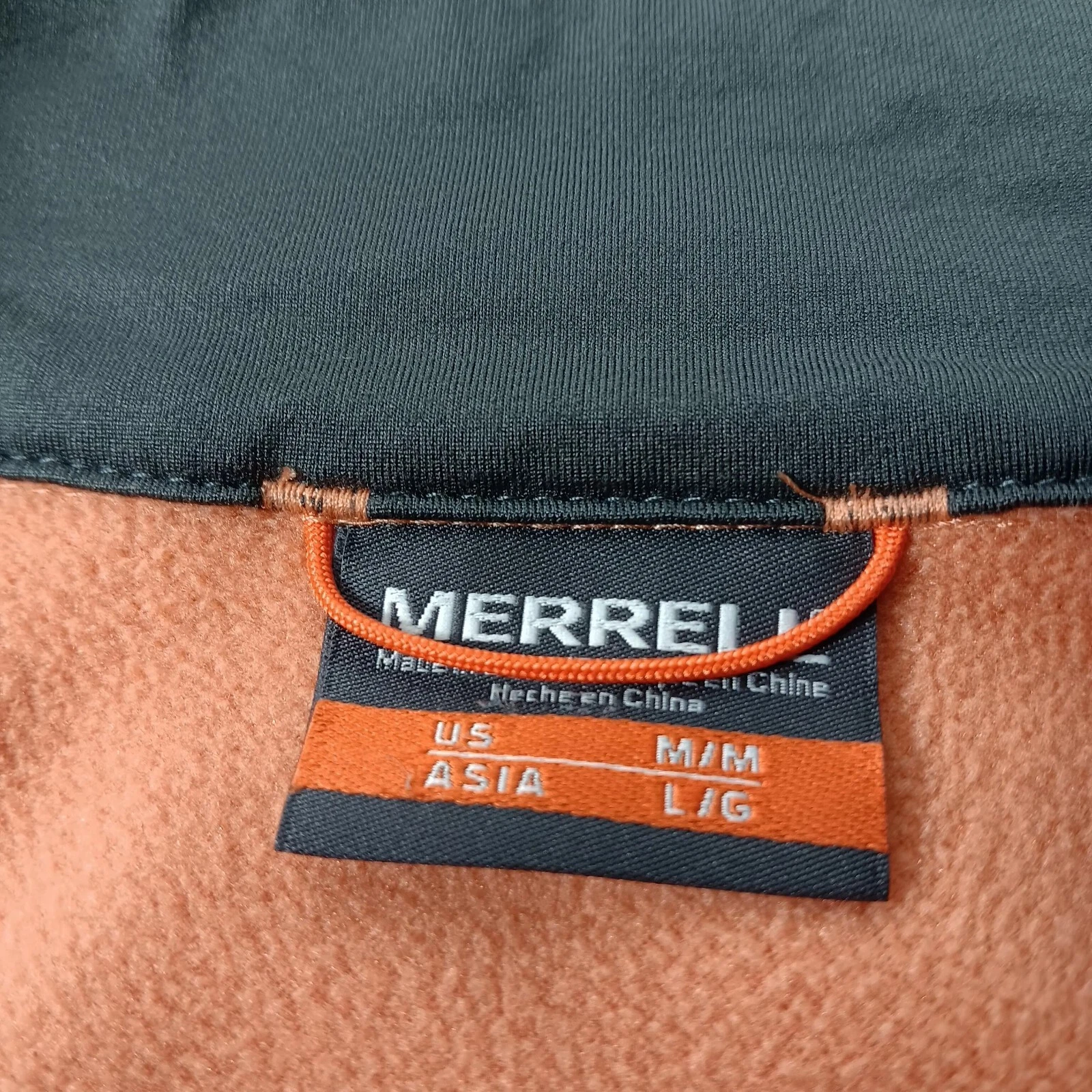 merrell fleece pullover gorpcore hiking 1/4 zip hike jacket
