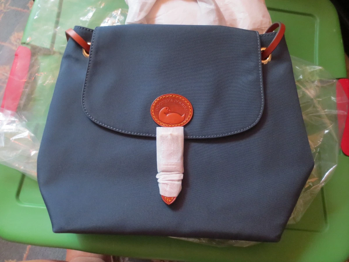 Dooney nylon top flap backpack