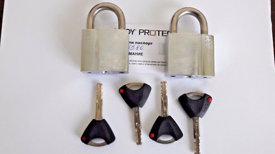 2 X ABLOY PL330/25N PROTEC Vorhängeschlösser Mit 4 Schlüsseln, Schlüsselgleich