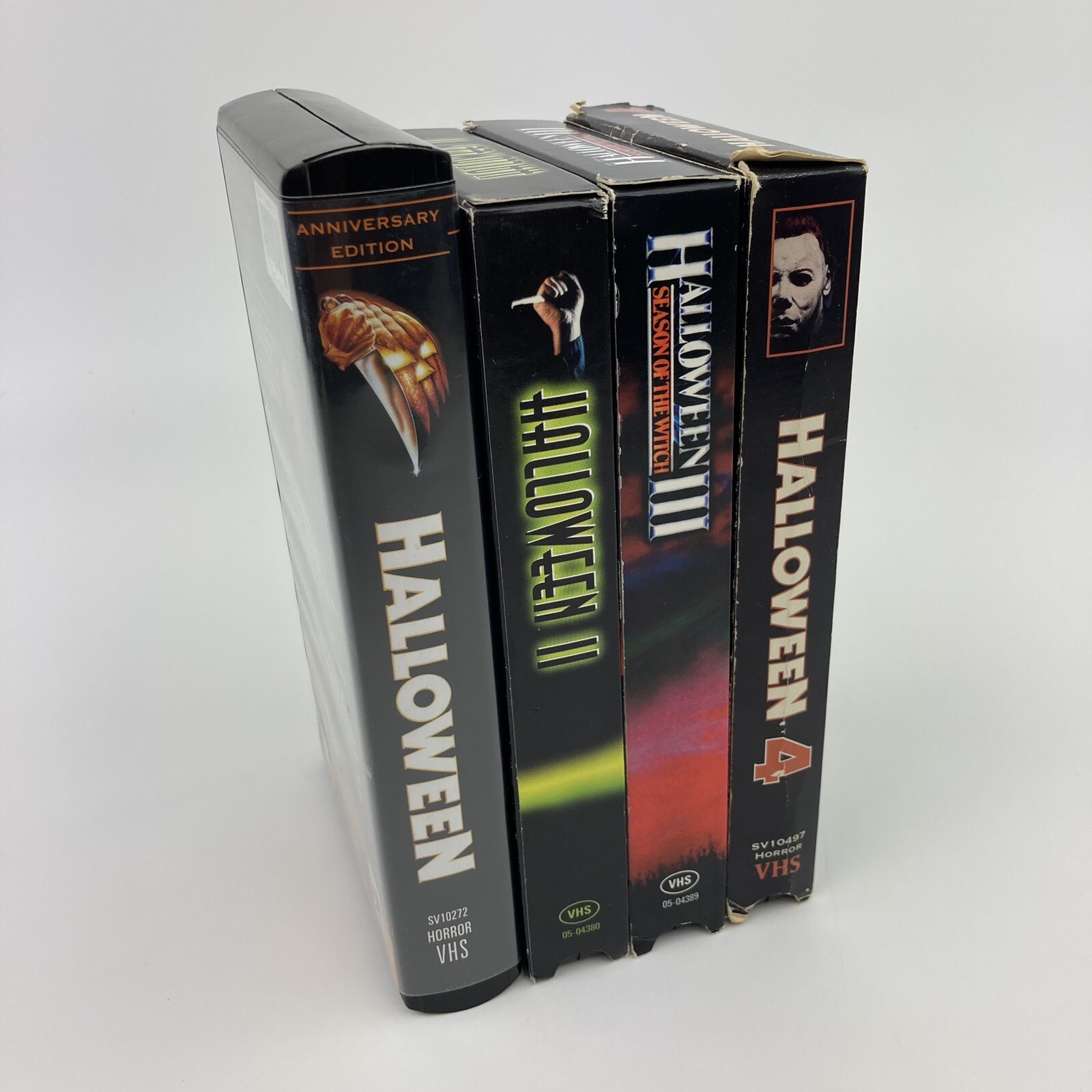 Lot Of 4 Halloween VHS Horror Movies Scary Slasher Film TESTED FREE