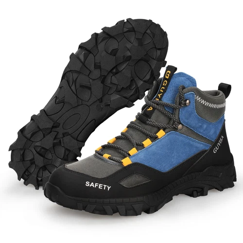 Herren Sicherheits Arbeitsschuhe Unverwüstlich Stahlkappe Stiefel Pannensicher Schuhe - Bild 11 von 14