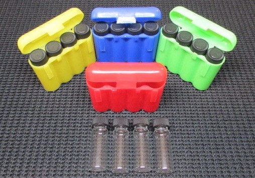 16 Glass 1 oz Gold Vials 4 Carry Case Storage Panning Mining Prospecting Dredge 16 Glass 1 oz Gold Vials 4 Carry Case Storage Panning Mining Prospecting Dredge