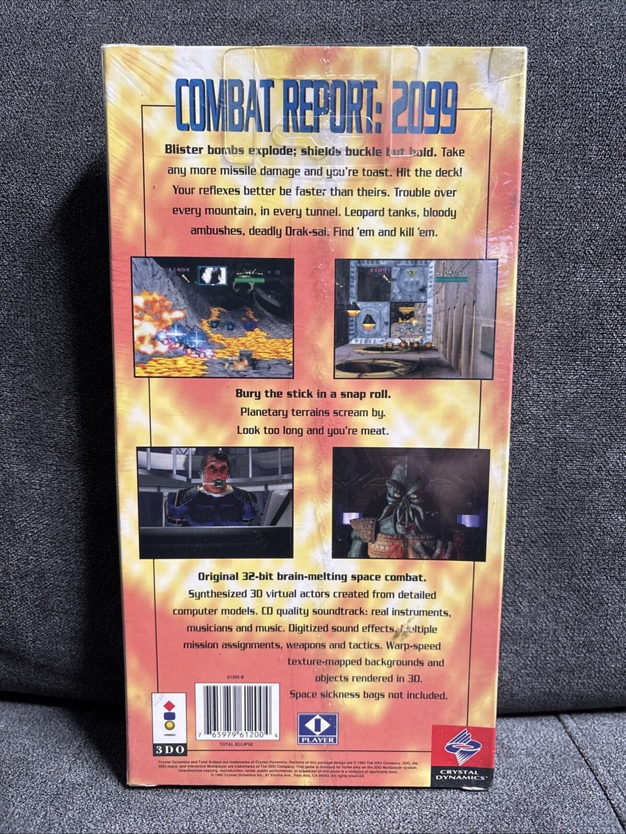 Total Eclipse (3DO, 1993) Brand New, Factory Sealed, Long