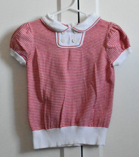 Janie and Jack girls striped sweater blouse size 5