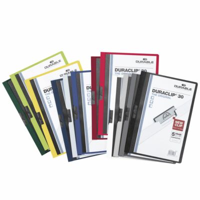 DURABLE Klemmappe DURACLIP A4 2200 bis 30 Blatt [Farbe wählbar]