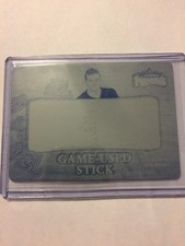 Rod Gilbert 1/1 2016 Leaf Lumber Kings Hockey Game Used Stick Plate 