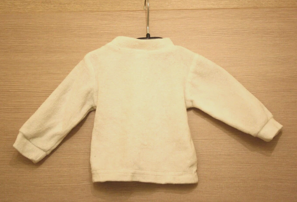 Baby Club (C&A) Baby Pullover Größe ca. 50 (Schild nicht mehr erkennbar) in weiß - Bild 2 von 2