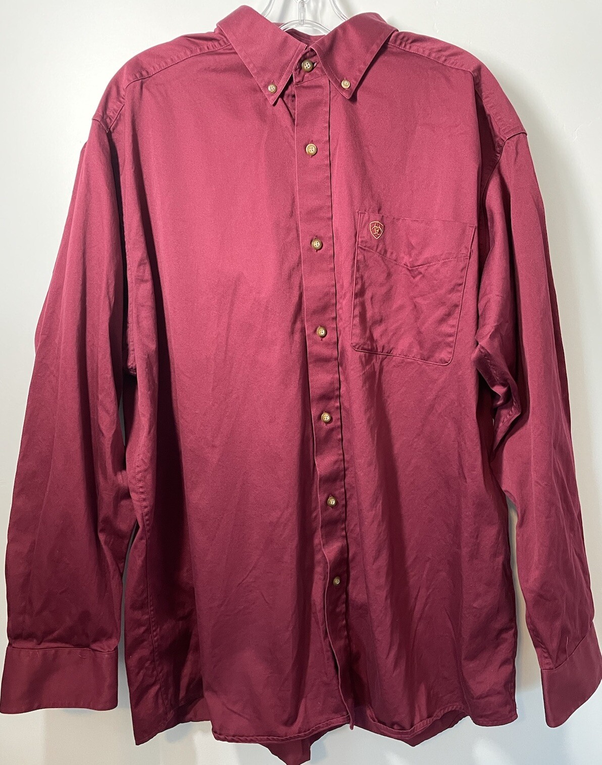 Ariat Solid Twill Classic Fit Button Up Shirt Men… - image 2