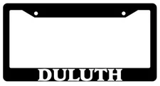 Black License Plate Frame New City State Duluth Auto Accessory 1835