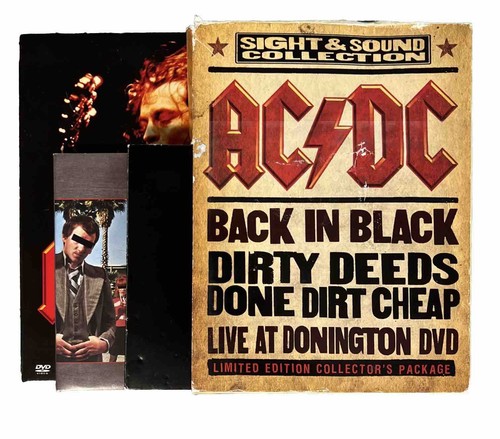 AC/DC Sight & Sound Collection Box Set DVD 2 CDs Live At Donington With ...