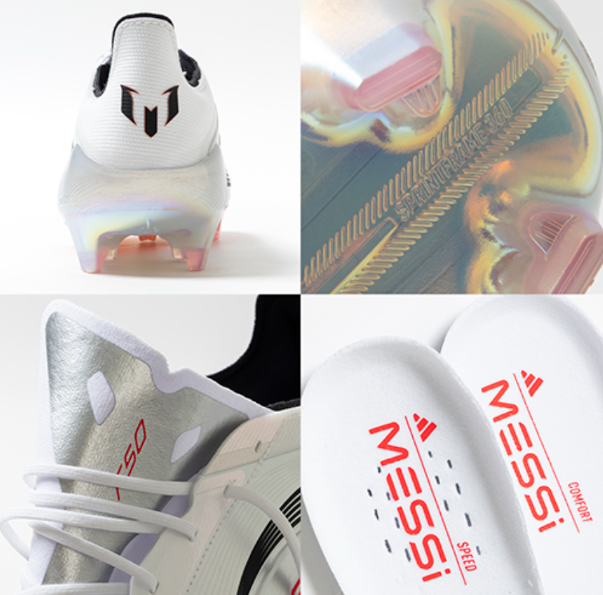 adidas F50 MESSI ELITE FG JP5593 Footwear White/Lucid Red/Silver