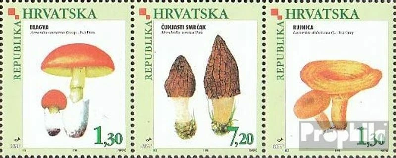 Kroatien 454-456 Dreierstreifen (kompl.Ausg.) postfrisch 1998 Einheimische Speis - Bild 1 von 1