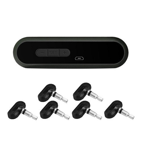 Auto Truck TPMS Solar energy Tire Pressure Monitor System 6 sensors LCD Display - Picture 8 of 10