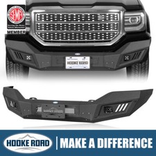 Hooke Road Textured Steel Front Bumper Bar For Gmc Sierra 1500 2016 2017 2018